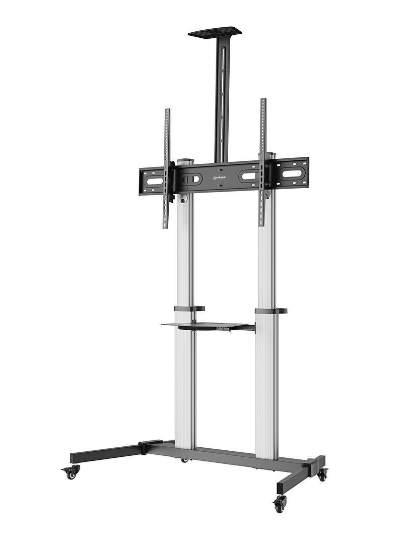 Manhattan 462563 Supporto TV a Parete 2,54M [100] Nero, Argento (TV/Monitor Trolley Soporte- - 37-100IN VESA To