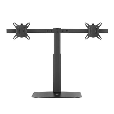 Monitor Arm 27 Inch Office, Free Standing With Gas Spring, Crossbar, 2 Monitors — image 1