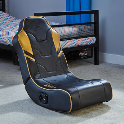 X Rocker 5132201 Chair Videojuegos Chair Gaming Asiento Acolchado Black Oro — image 1