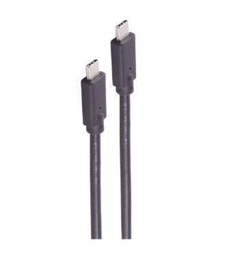 Shiverpeaks USB Cable Connection Type-c 2.0 100W Black 4M