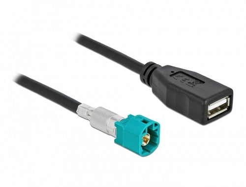 Delock Cable Hsd Z Connector Male a USB 2.0 Type a Connector Female 0,5M Premium — image 1