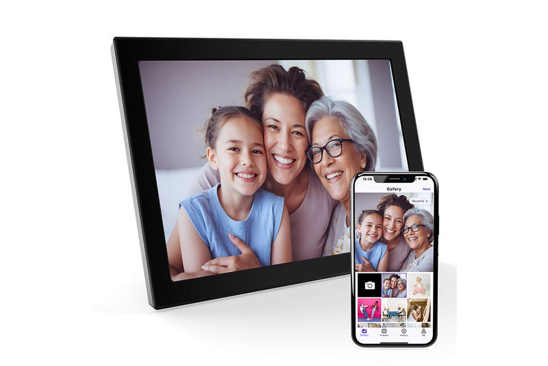 Xoro Digitaler Frame Fotos WLAN 10,1 Multitouch IPS USB-C