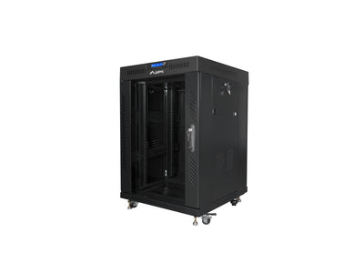 Lanberg Cabinet Rack 19 Pulgadas, 15U, 600X600, Door Glass Lcd, Paquete Flat Black — image 1