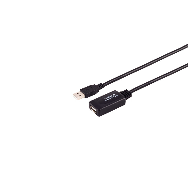 S-impuls Aktive USB-A Extensión, USB 2.0, 480Mbps, 15M