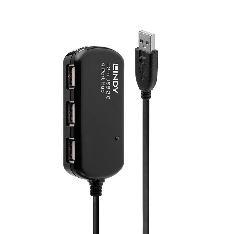 Lindy 4-PORT USB 2.0 Hub 480 Mbit/S Black