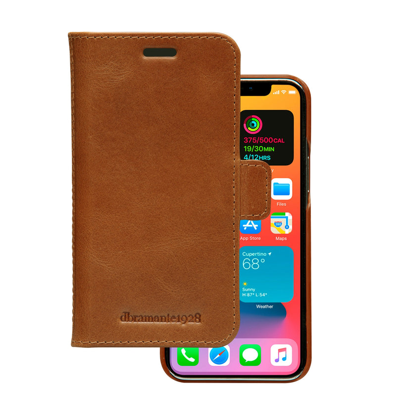 DBRAMANTE1928 Lynge Case For Iphone 12 Mini 13,7CM (5.4) Case Wallet Bronceado