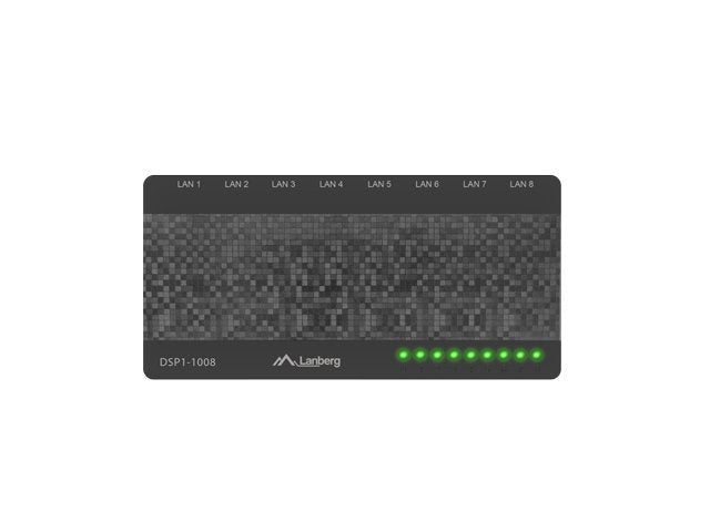 Lanberg Switch DSP1-1008 8 Ports Gigabit Chipset Realtek RTL8370N-VB