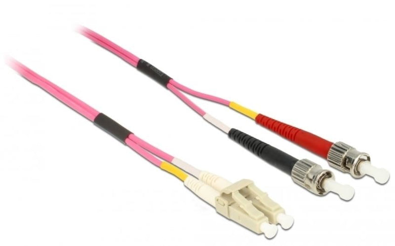 Delock Cable Fibre Optic Lc a St Multimode OM4 0,5M