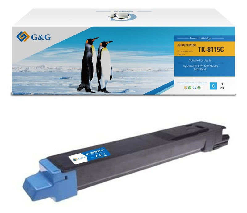 G&g Toner Compatible With Kyocera TK-8115C 1T02P3CNL0