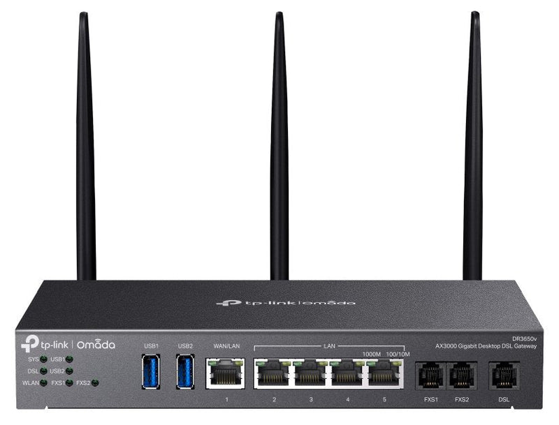 Omada DR3220V-4G4G + CAT.6 Gigabit Rackmount Dsl Gateway