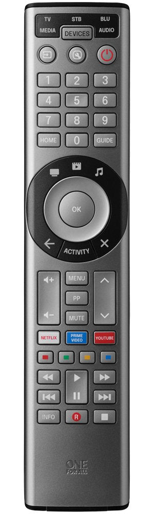 One For All Aplicación Smart Control Pro 5 Advance, Remote Control Black URC7956