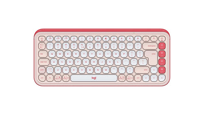 Logitech Keyboard English Pop Icon Keys Pink — image 1