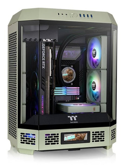 Thermaltake PC Case The Tower 600 Green Claro, Glass Tempered X 3 CA-1Z1-00MEWN-00 — image 1