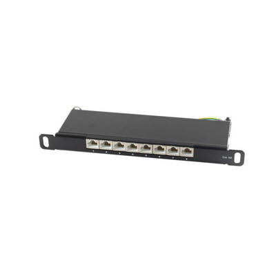 S-impuls 10-RJ45-PATCHPANEL 0,5HE, 8-PORT, CAT.6A STP, Sw — image 1