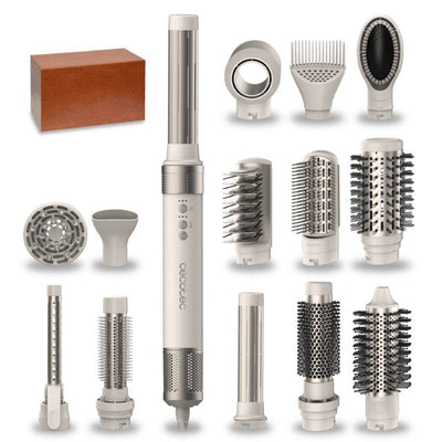 Cecotec Moldeador Hair Bamba Ceramiccare 14 1 Airglam, 1400W, 3 Velocidades - Champagne — image 1
