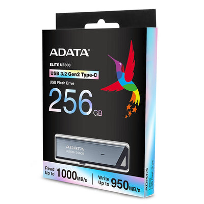 ADATA USB Flash Drive UE800 Elite 256GB Aluminium Brushing USB-C 3.2 (10 Gbit/S) — image 1