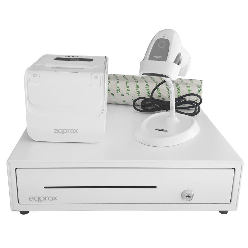 Approx Pack Drawer CASH01410WH + APPPOS80AMUSEWH + APPLS04WH + Thermal Paper