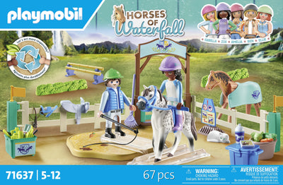 Playmobil 71637 Caballos Cascada Escuela Equitación Moderna, Toy Construcción 71637 — image 1