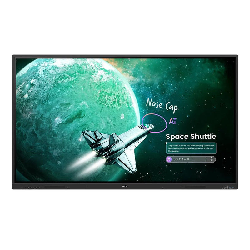 BenQ RE7505A Whiteboard White Interactive 190,5CM (75) 3840 X 2160 Pixels Screen Touchscreen Black USB