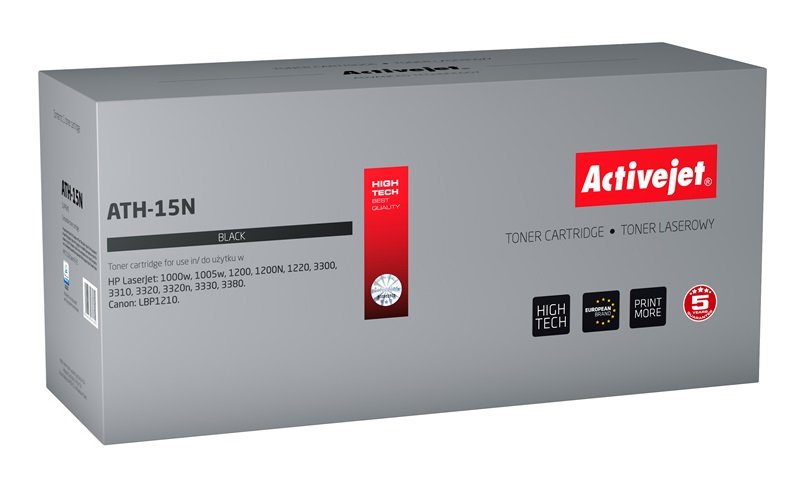Activejet Toner AT-15N Black 3100 P. HP C7115A / Canon EP-25