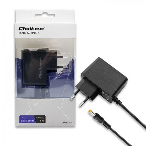 Qoltec Charger 5W 5V, 1A, 5.5X2.5