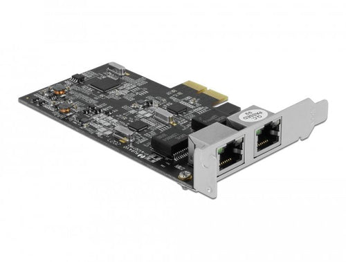 Delock Network Card Pci Express X2 - 2 X RJ45 2,5 Gigabit LAN RTL8125 — image 1