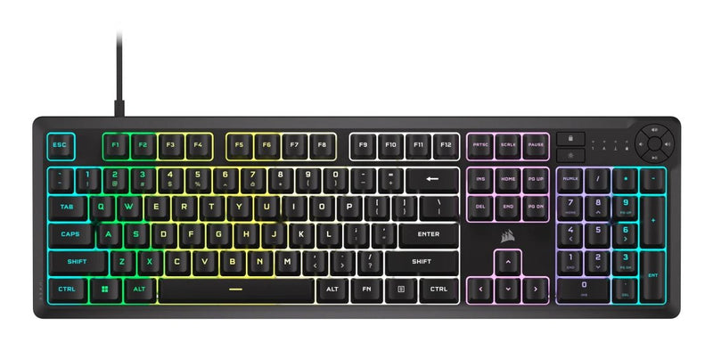 Corsair K55 Core RGB Keyboard Set USB QWERTY English Ee. Uu. Black
