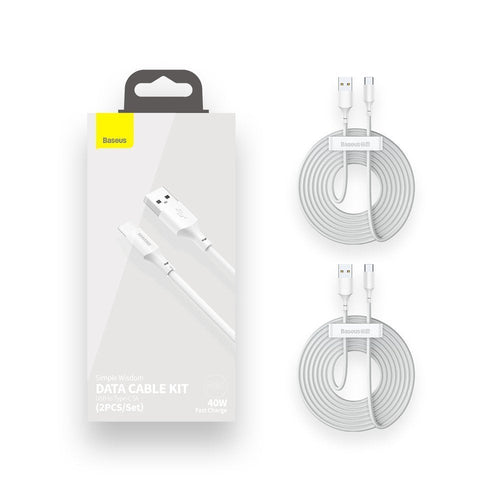 Baseus TZCATZJ-02 USB Cable 1,5M USB a USB C White — image 1