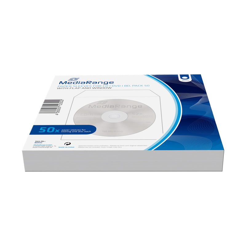 Mediarange BOX65 Case For Drives Ópticos 1 Drives White 50 Units