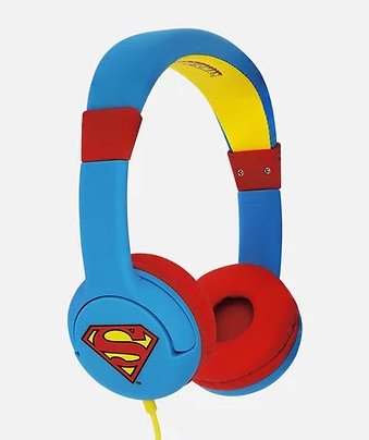 Headphone Kids Superman 30MM/Jack 3.5MM/ Cable 90CM / Limite 85DB/ 3A 7 Years — image 1