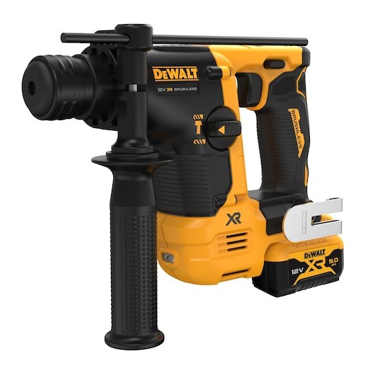 Dewalt Taladro Percutor Inalámbrico DCH072P2, 12 Voltios Amarillo/Negro 2 Pilas Iones Litio 5,0AH, Caja T Stak