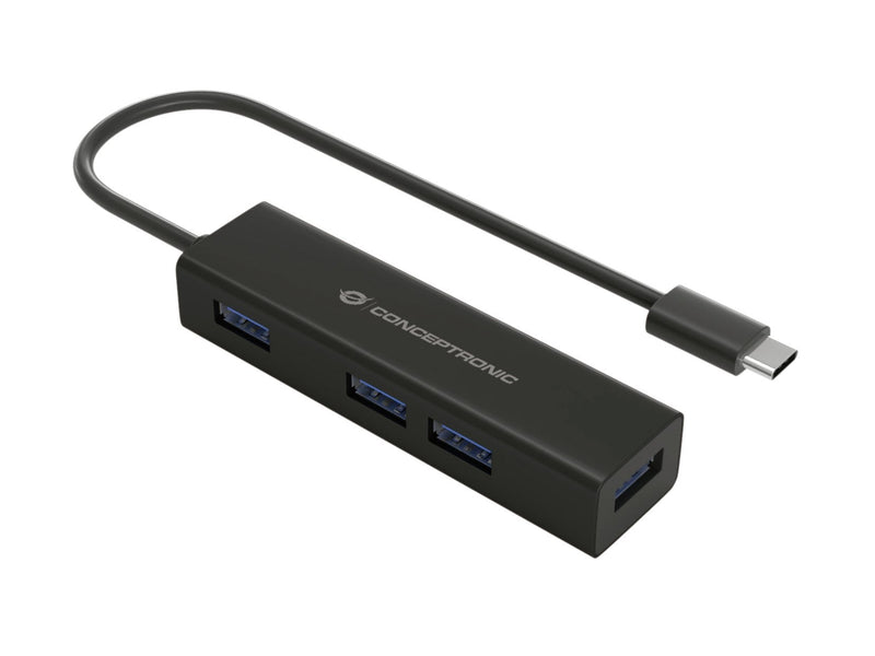 Conceptronic USB Hub 4PORT USB 3.0 Black