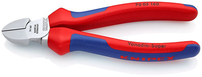 Knipex 70 05 160, Pliers Corte Diagonal, 4MM, Steel Cromo Vanadio, Plastic Blue/Red 16CM — image 1