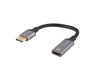 Adapter DisplayPort(m)- HDMI(F)8K Na Kablu 20CM Srebrny — image 1