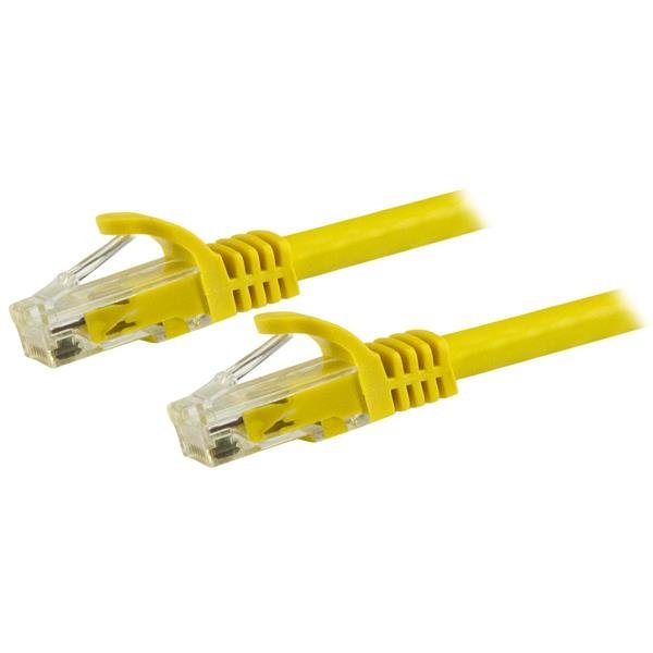 StarTech.com Cable Connection CAT.6 UTP Libre Enganches Yellow Cable Interconexión RJ-45 (m) a RJ-45 (m) 15M U