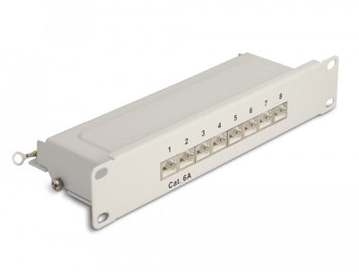 Delock Panel Conexiones 10 8 Ports CAT.6A 1U Grey — image 1