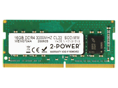 2-POWER Memory SODIMM 16GB DDR4 3200MHZ CL22 SODIMM MEM5704A — image 1