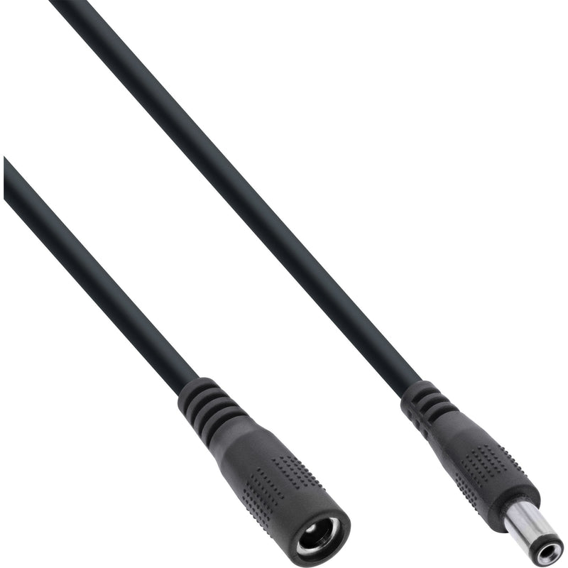 Inline Cable Extensión Cc , Plug Cc Male/Female 5,5X2,1MM, Awg 18, Black 3M