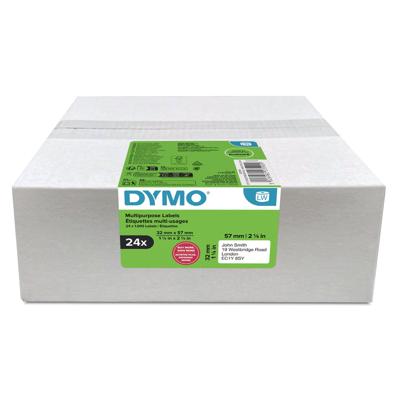 Dymo Labels Devolución Lw Vorteilspack 32X57MM 24RL 1000UDS