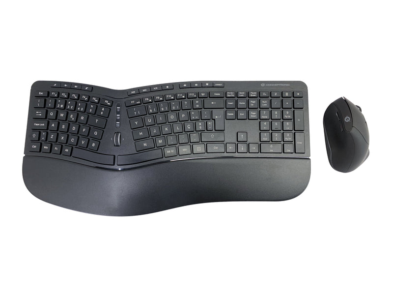 Conceptronic Keyboard Portuguese + Mouse ORAZIO02PT RF Wireless QWERTY Black