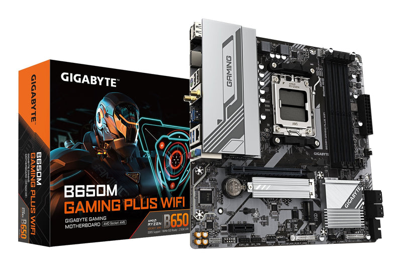 Gigabyte Motherboard B650M Gaming Plus Wf AM5 MB 4XDDR5 4XSATA 2XM.2