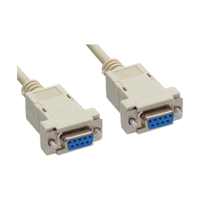 Inline Cable Null Modem DB9 Female a Female Ensamblado Grey 3M — image 1