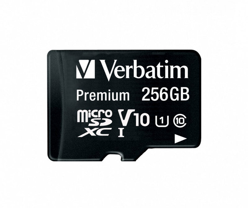 Verbatim microSD 256GB Class 10 Microsdxc Uhs-i Incl Adapter