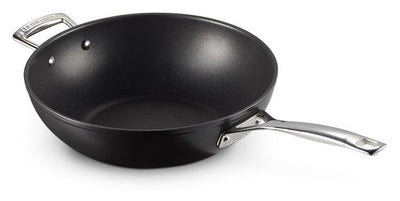 Le Creuset Toughened Non-stick Nonstick Stir-fry Stirfry Pan 30CM Black Silver (51104300010202) — image 1