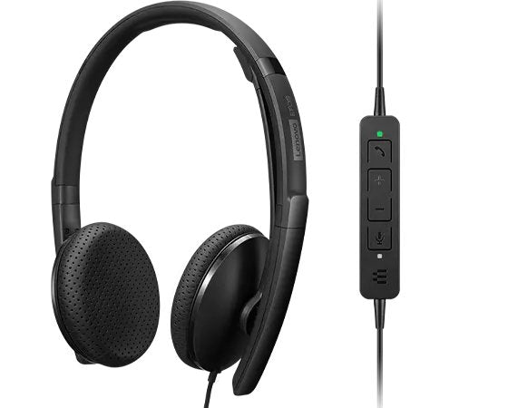 Lenovo Headphone Oreja Cableado USB-C Black Certificado Zoom