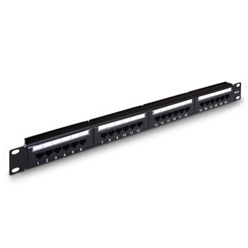 Aisens Patch Panel 24 Ports RJ45 CAT.5E UTP - 19 1U Dual Idc - Black