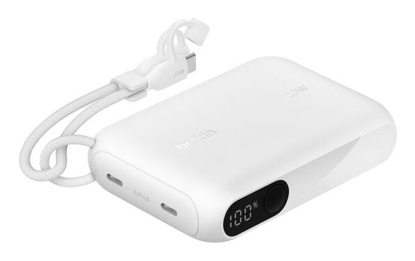 Belkin Powerbank With Display 20W 10.000MAH USB-C White BPB027HQWH
