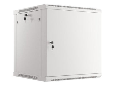 Lanberg Wall Mount Cabinet 19INCH 12U 600X600 Steel Doors Grey Flat Pack — image 1