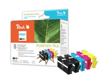 Peach Cartridge HP NR.364 2XBK Multipackplus Retail Comp.