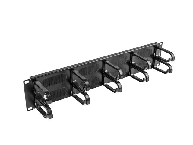 Lanberg Organiser Cables AK-1204-B 19\1 Panel Brushing 5 Stands Plastic Type B 2U Black